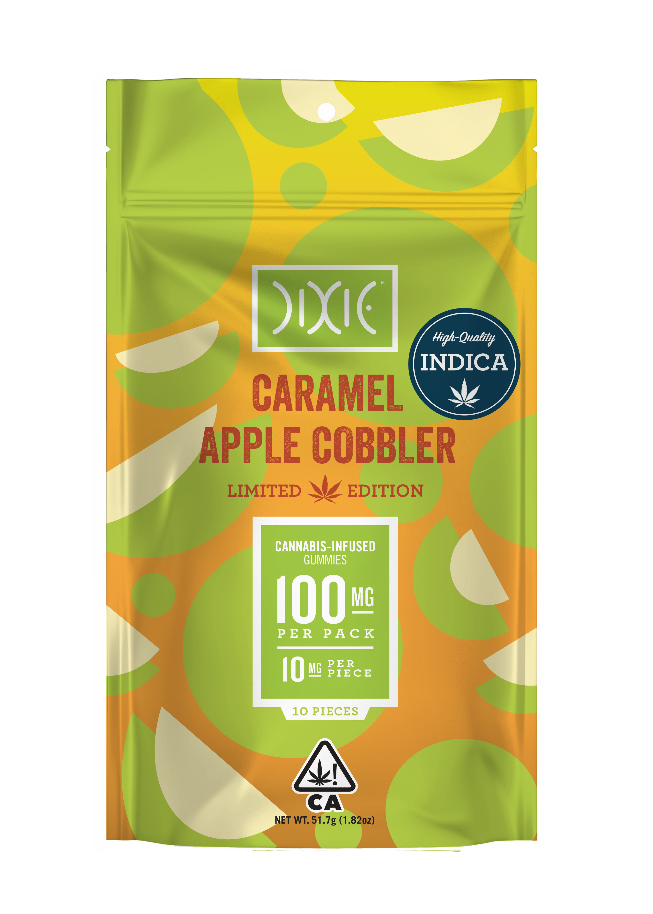 Photograph of product: Dixie Gummies Caramel Apple Cobbler (I) 100mg