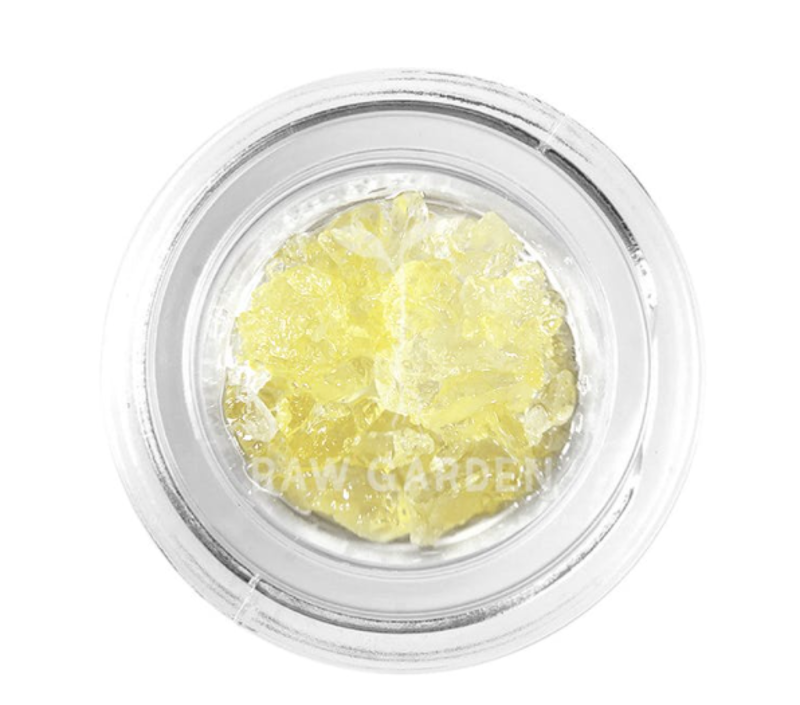 Photograph of product: Honey Badger OG (H) Refined Live Resin DIAMONDS 1g - Raw Garden
