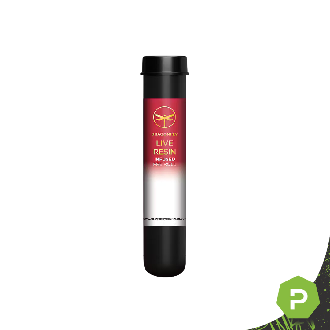 Photograph of product: Dragonfly Infused Pre-Roll | Rainbow Belts