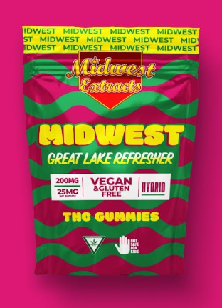 Photograph of product: Great Lakes Refresher | Midwest Extracts | Gummies | 200mg