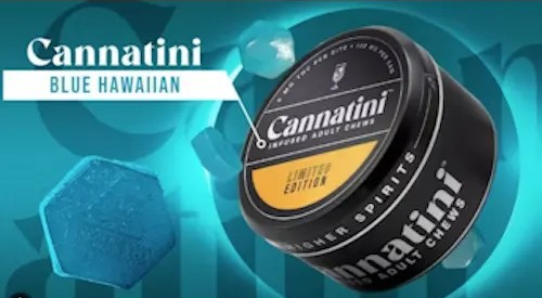 Photograph of product: Blue Hawaiian Sour Tsunami - Hybrid Gummies - 5mg/piece (20 pack) - 1:1 TH-oui/CBD