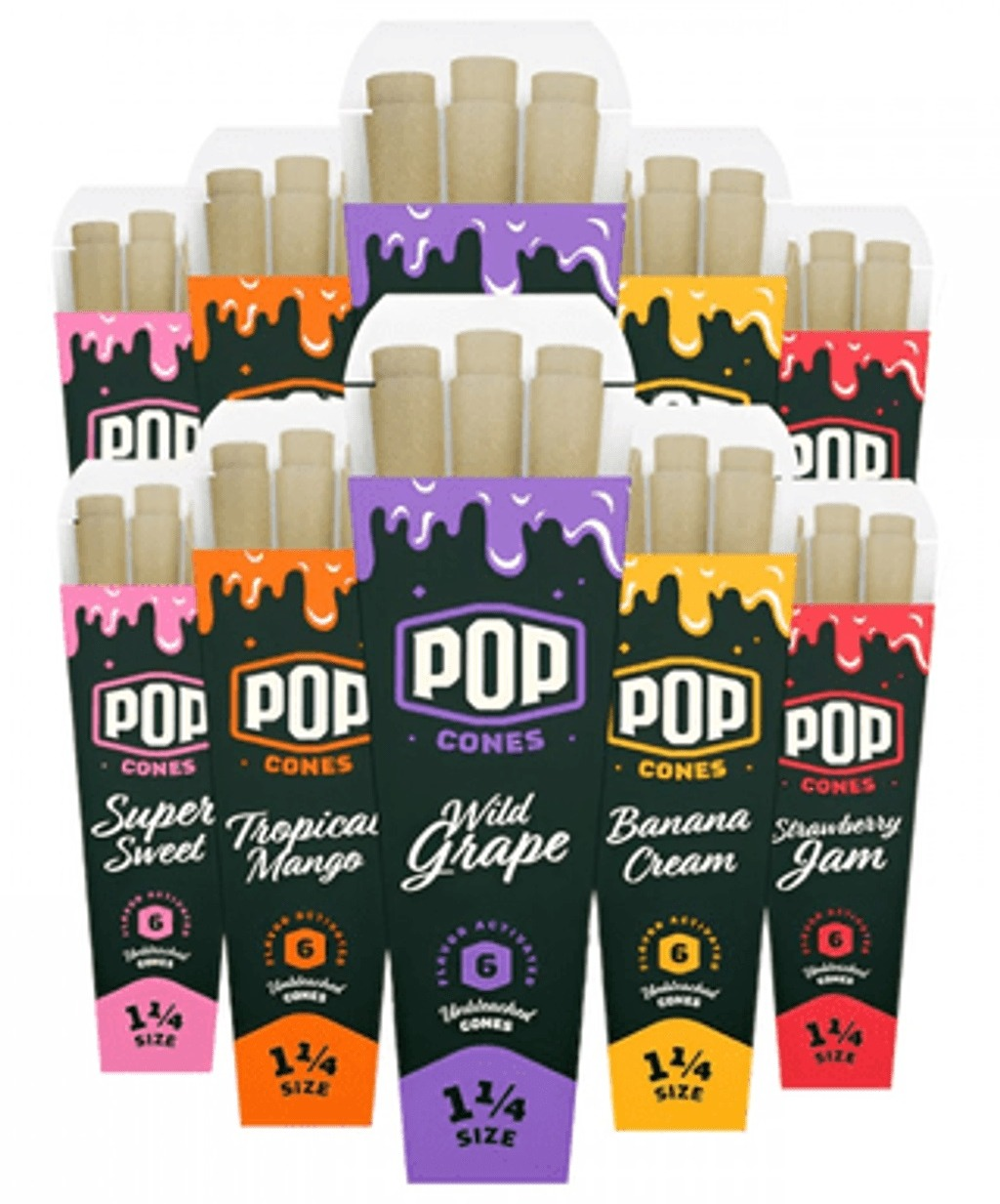 Photograph of product: POP 6pk Cones Strawberry Jam