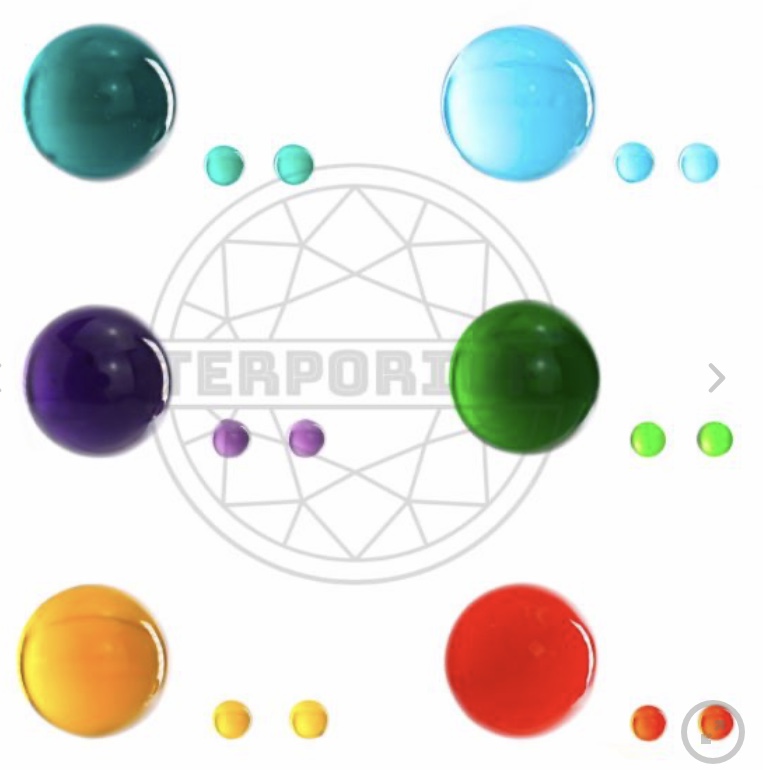 Photograph of product: Auto spinner marble set