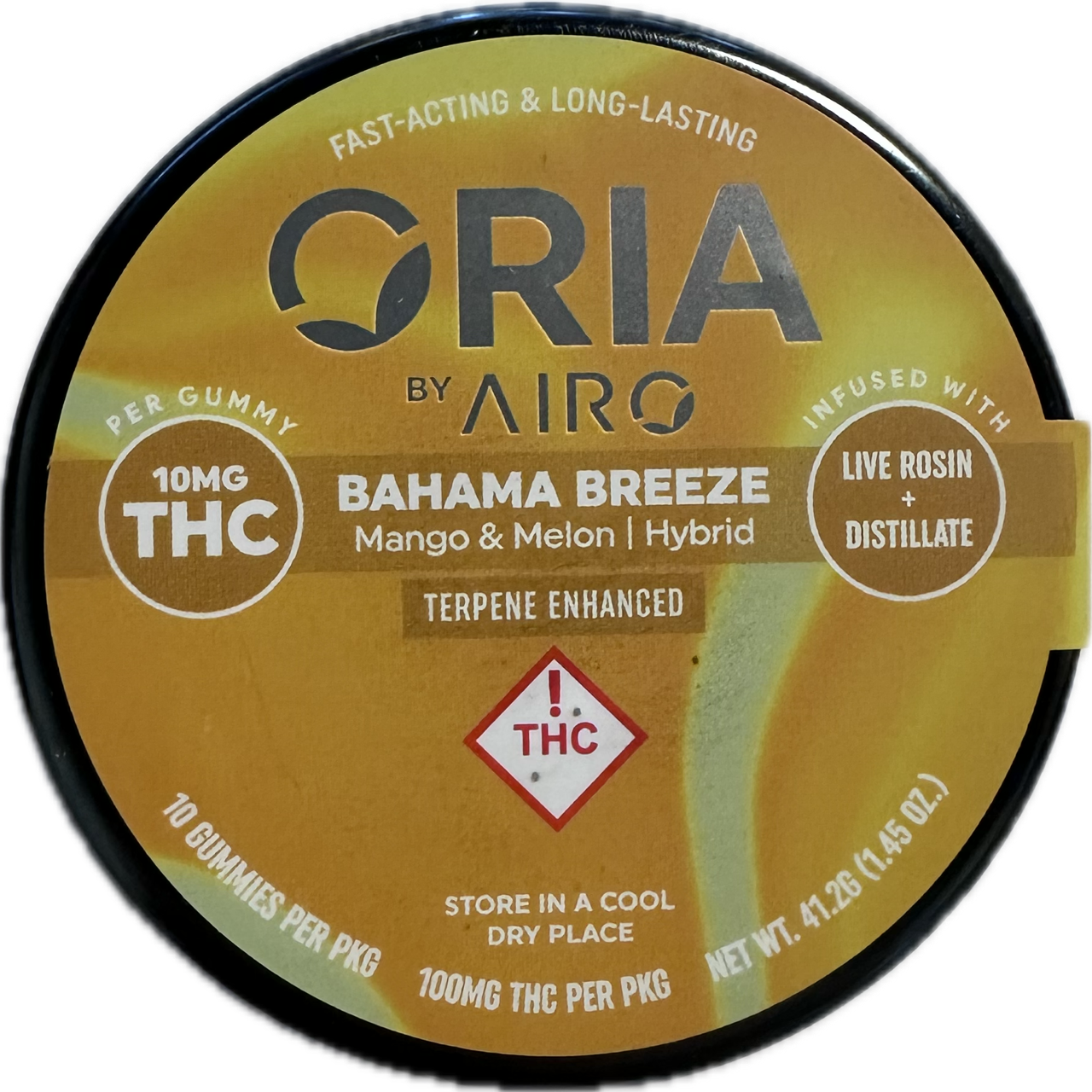 Photograph of product: ORIA Bahama Breeze Rosin Gummies 100mg