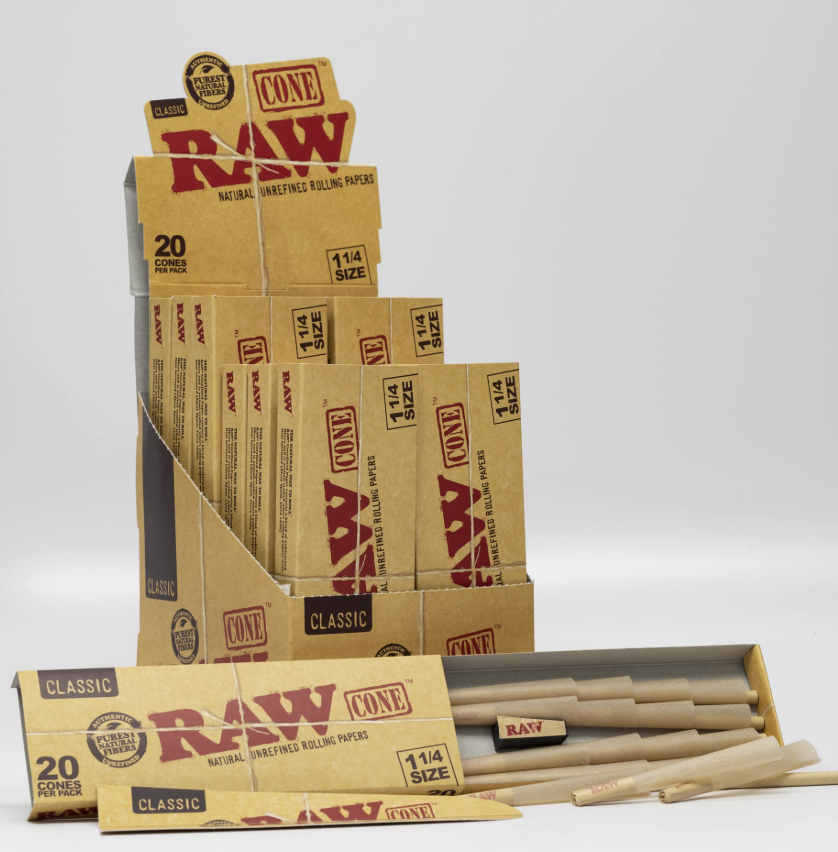 Photograph of product: Raw Cones 20 pack (King Size)