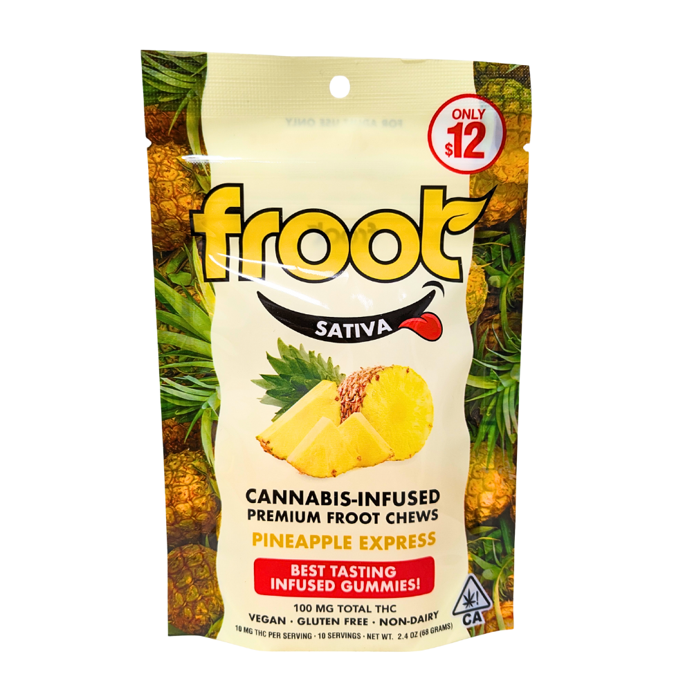 Photograph of product: Froot Gummies 100mg 10pk - Pineapple (S)