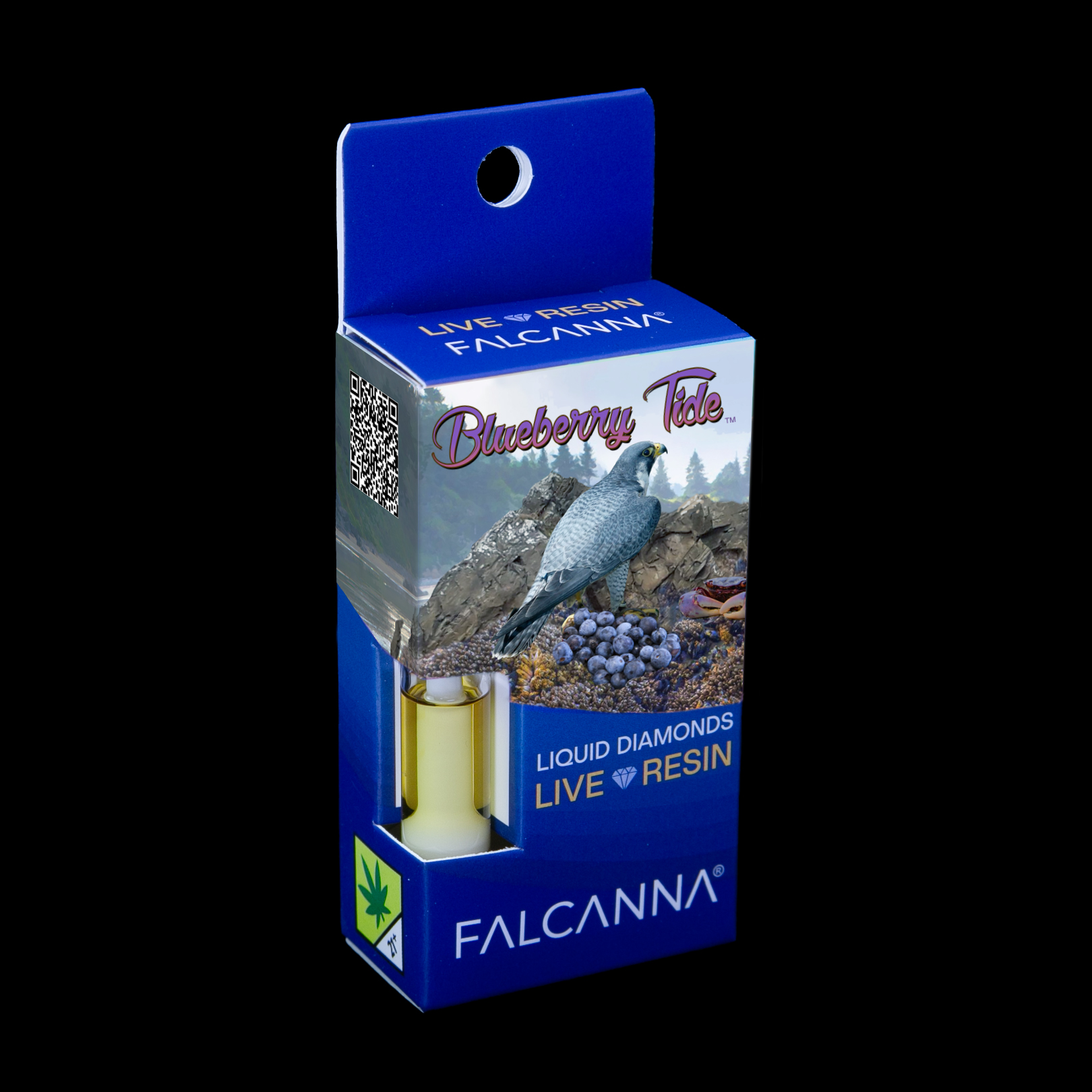 Photograph of product: Blueberry Tide Live Resin Cartridge | 1g