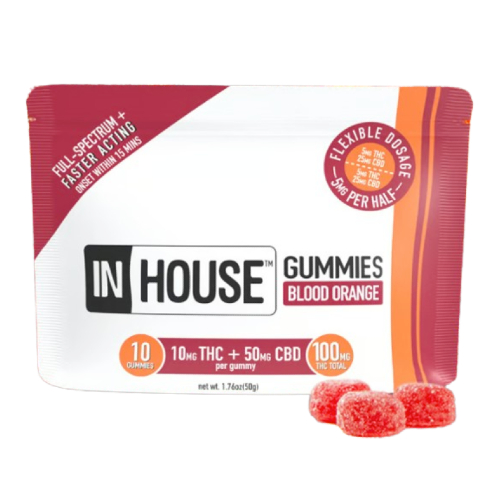 Photograph of product: Blood Orange 5:1 CBD:TH-oui Fast Acting Gummies | 20 Servings