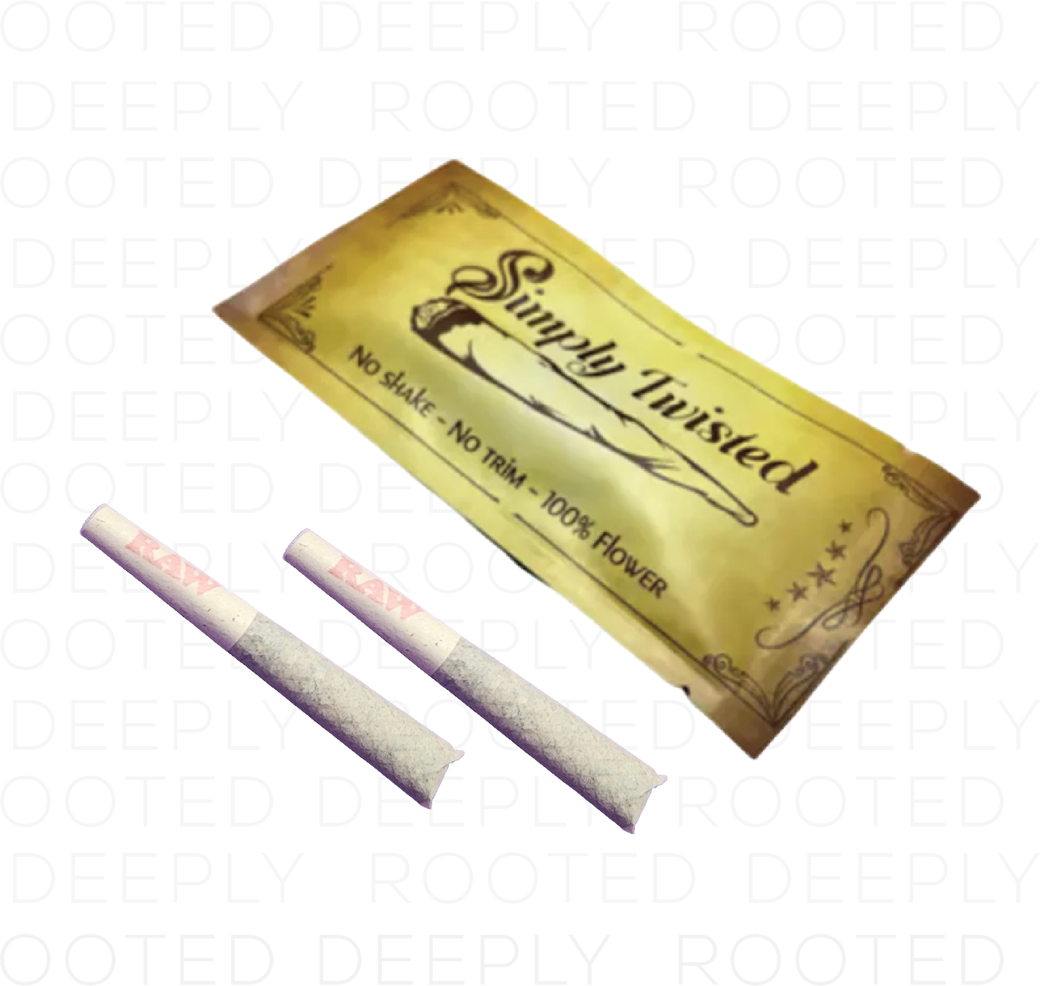 Photograph of product: Simply Twisted | 2-Pack x (1g)  Pre-Rolls | Lemon Cherry Gelato