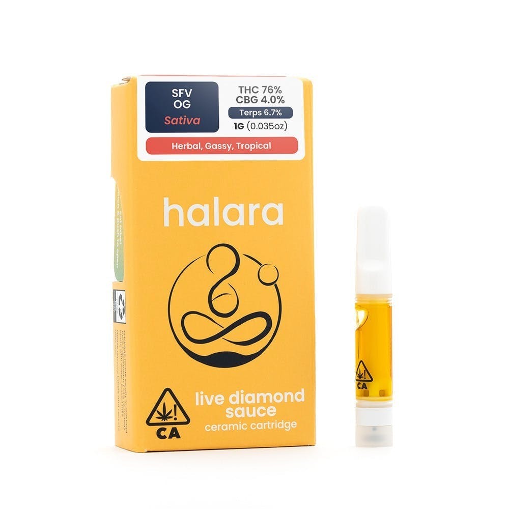 Photograph of product: Halara - SFV OG LDS Full Gram Cart