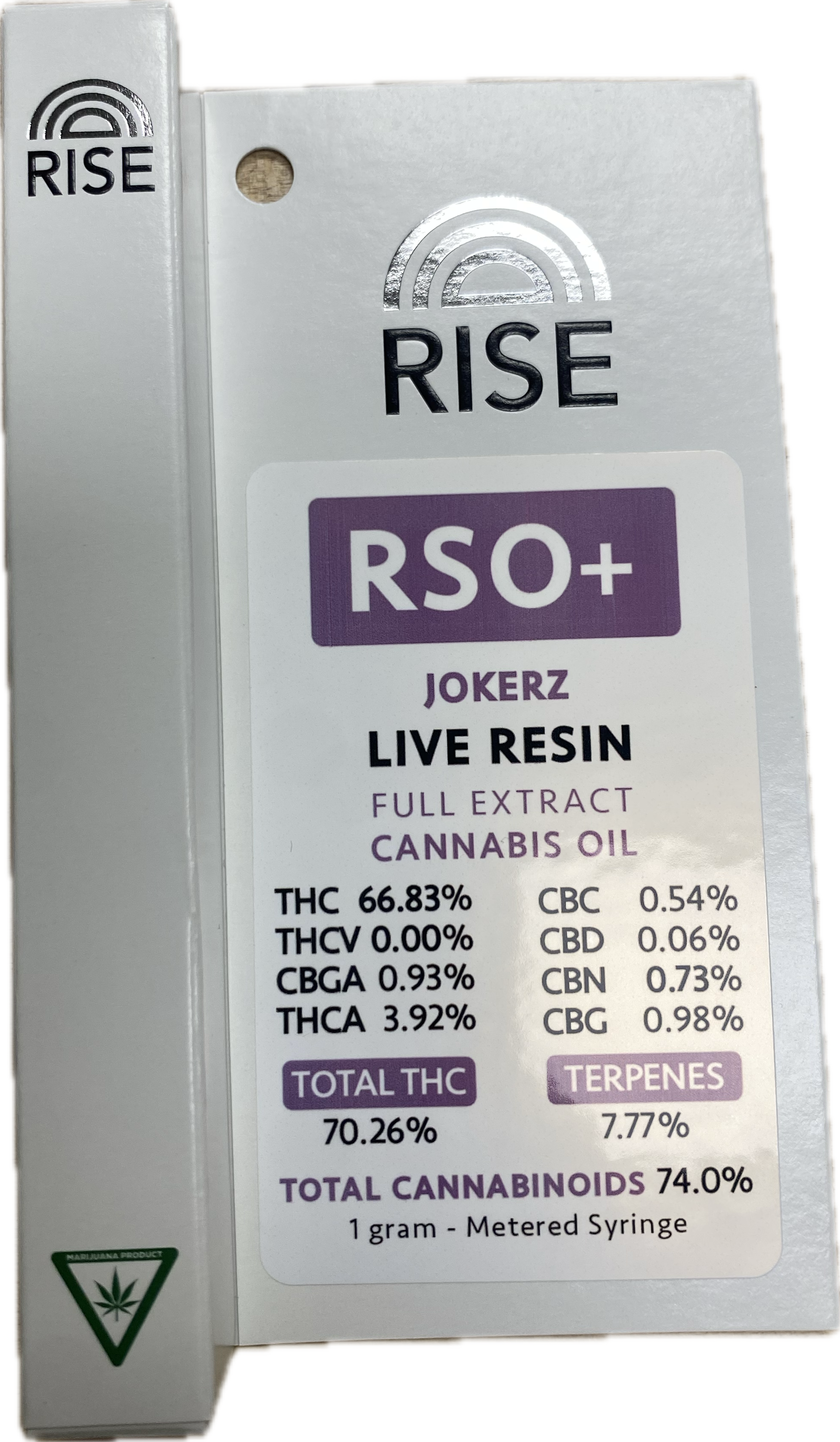 Photograph of product: Rise RSO - Jokerz Syringe - 1g