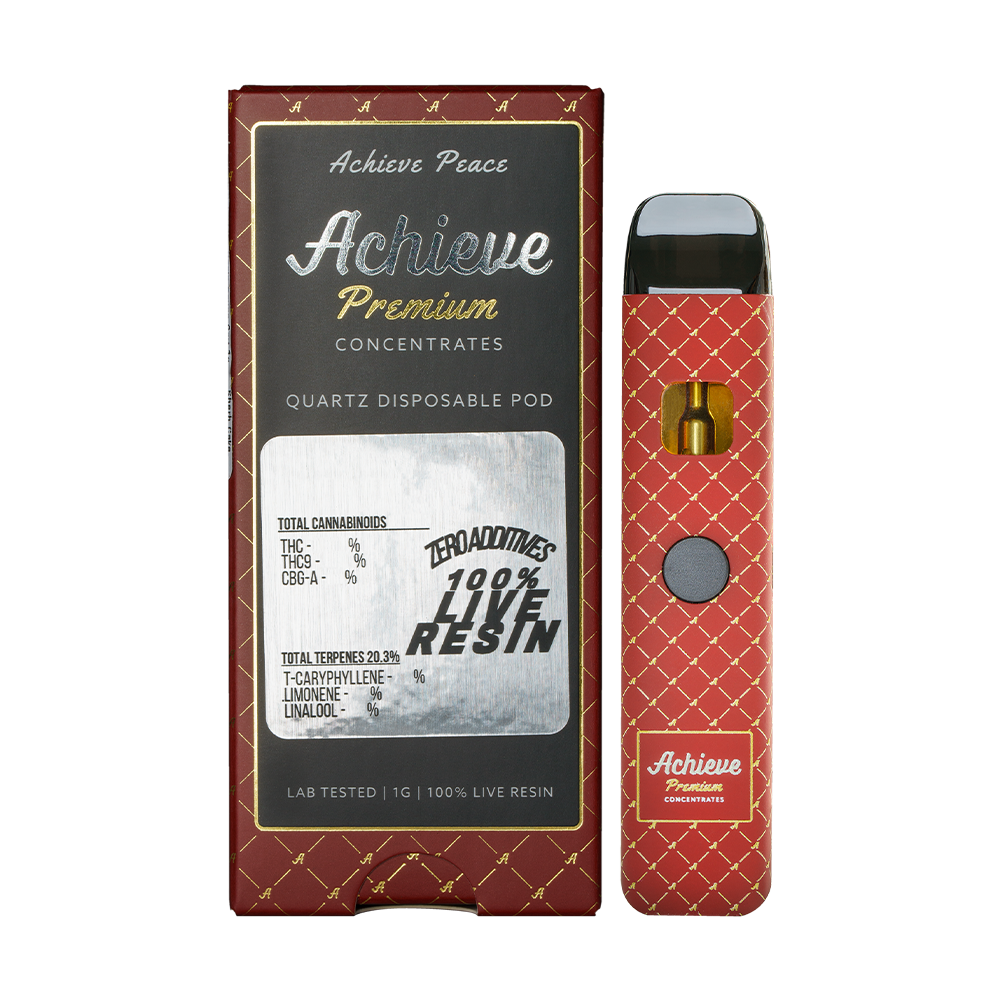 Photograph of Product: Achieve AIO Live Resin Zorro