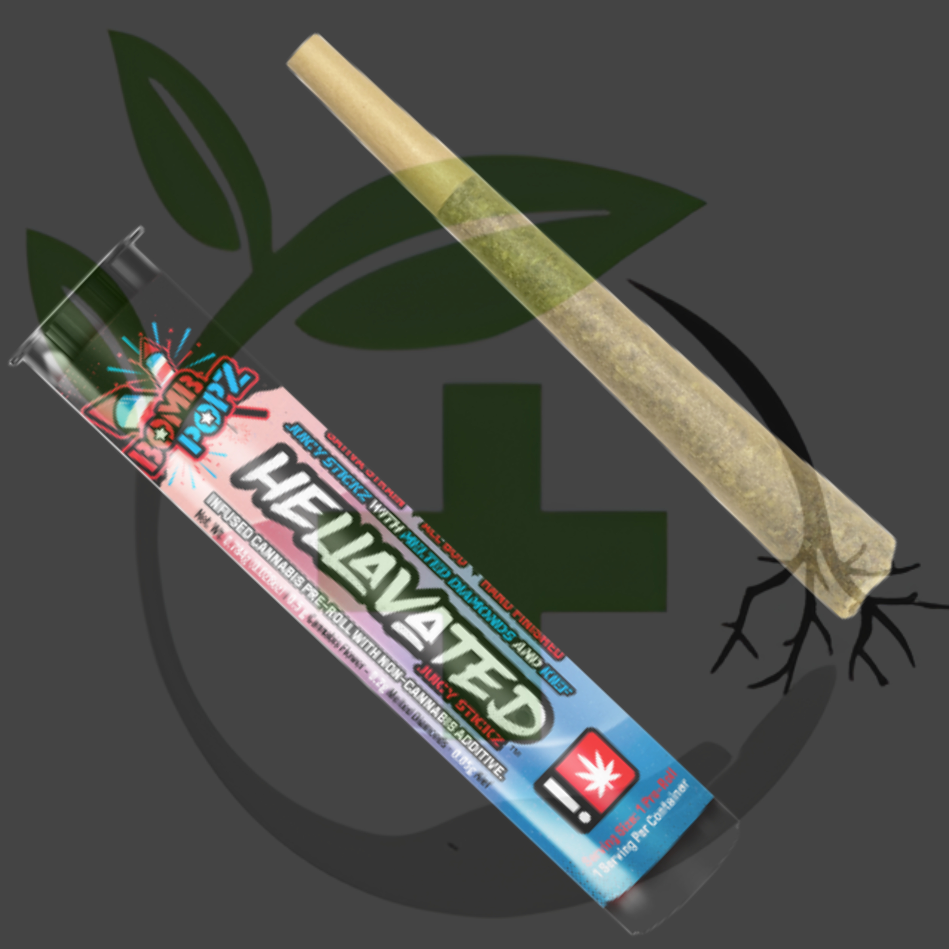 Photograph of product: Infused - TF - Hellavated - .75g Juicy Stickz - Blueberry Dream