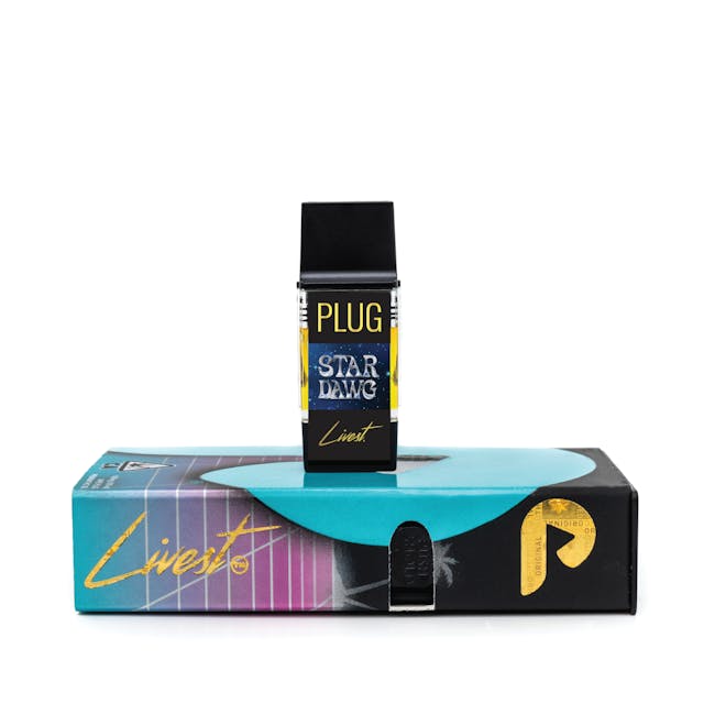 Photograph of product: PLUGplay - Live Resin Star Dawg 1g - PLUGplay - Live Resin Star Dawg 1g