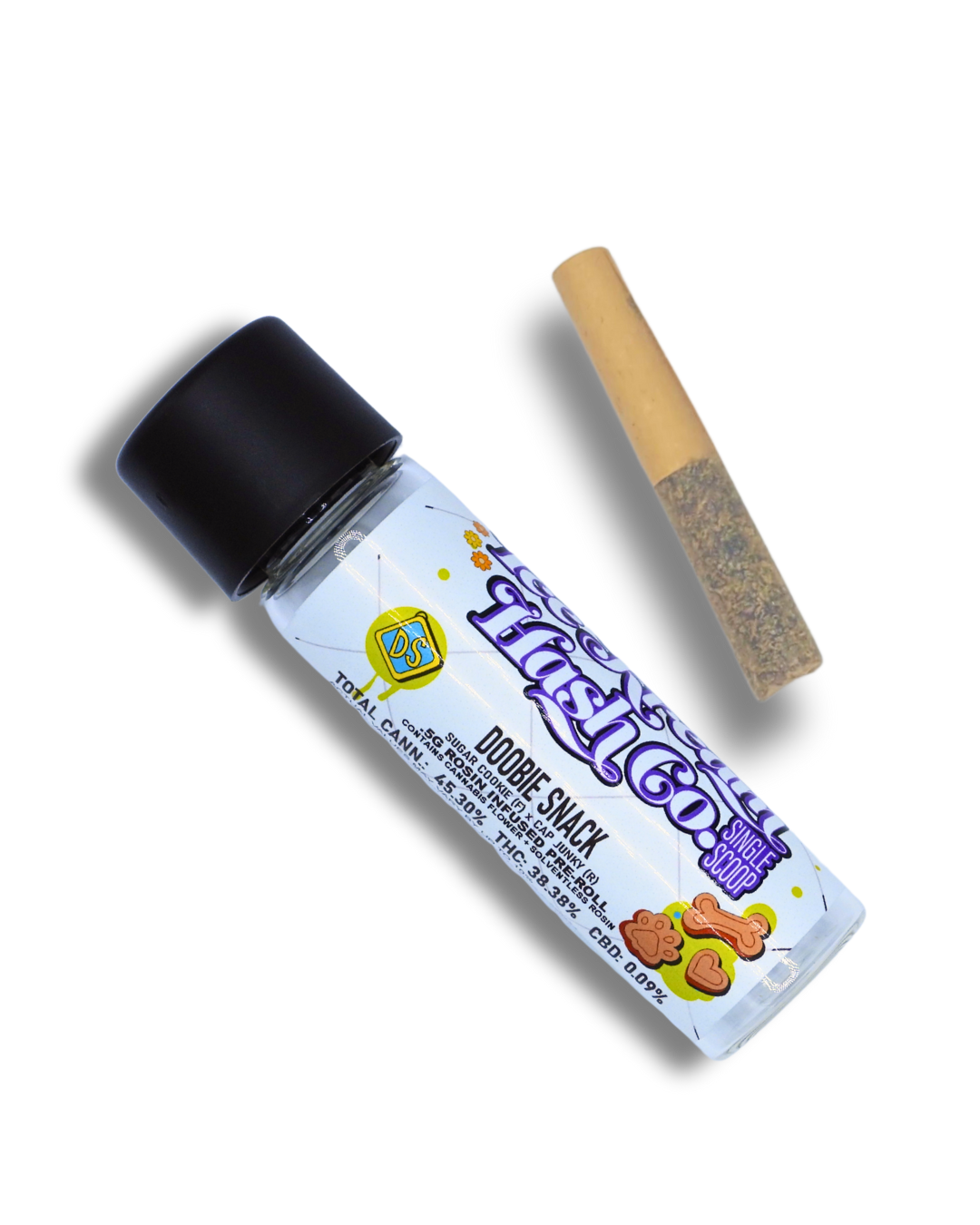 Photograph of product: 0.5G DOOBIE SNACK ROSIN INFUSED PRE-ROLL