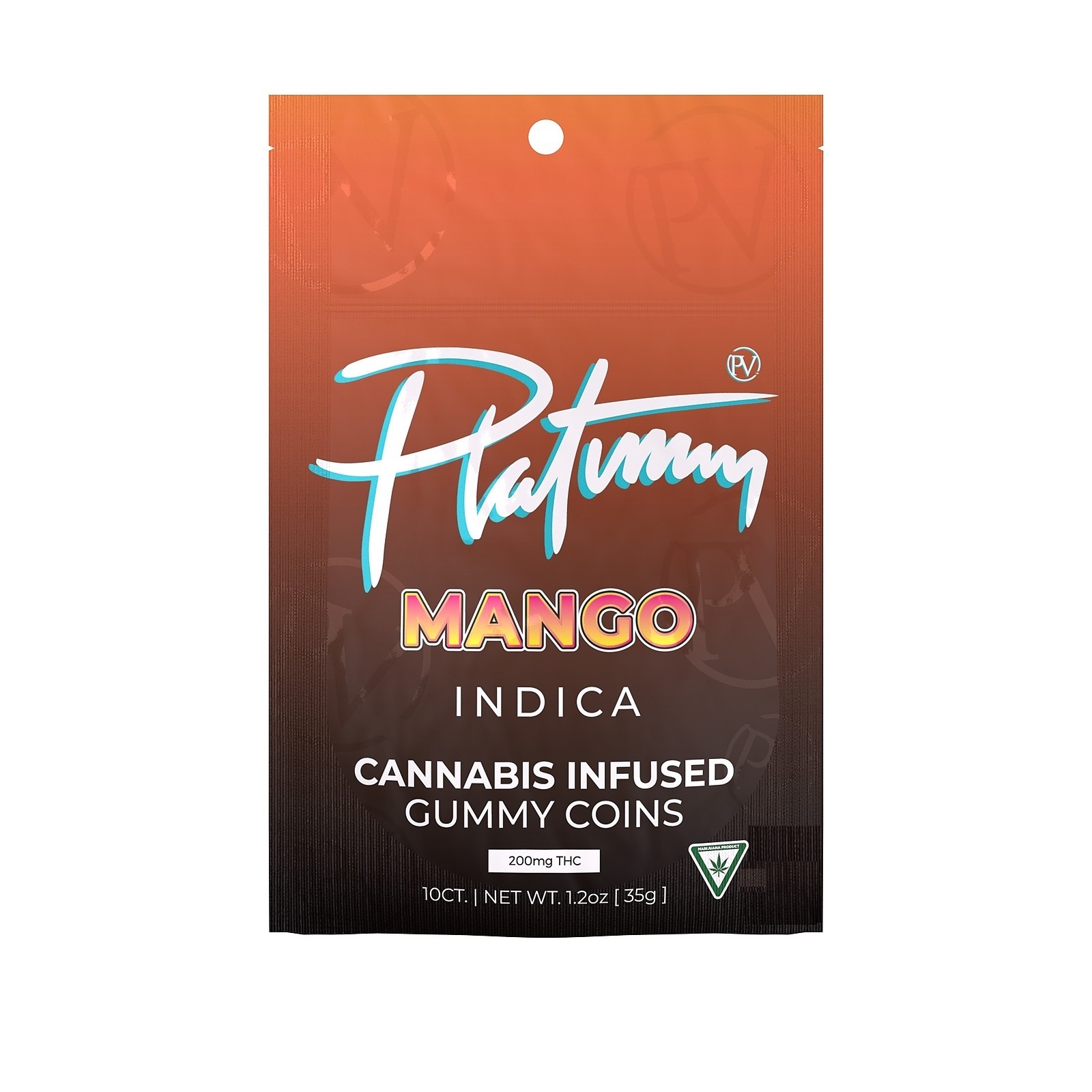 Photograph of product: Platinum: Mango 200MG Gummies (I)