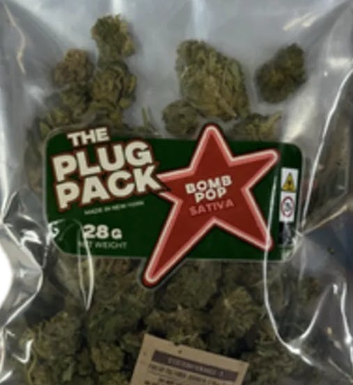 Photograph of product: The Plug Pack | Bomb Pop | Flower | 1 Oz | Oui'd - 28g