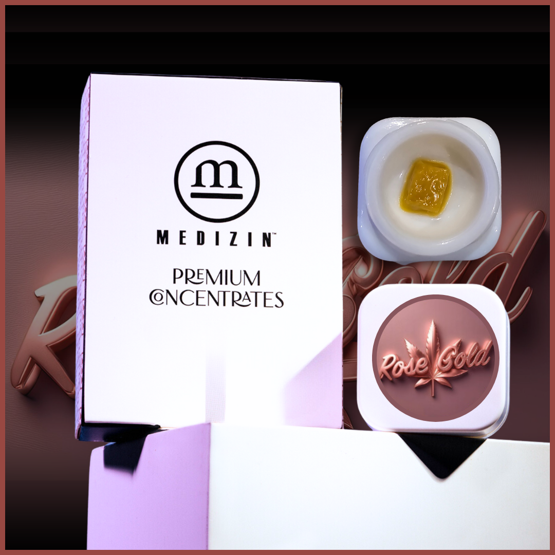 Photograph of product: Medizin Rose Gold .5g Live Resin Badder