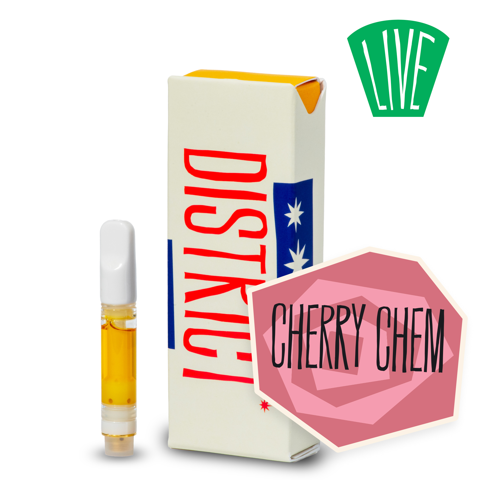 Photograph of product: Cherry Chem Live Vape Cartridge
