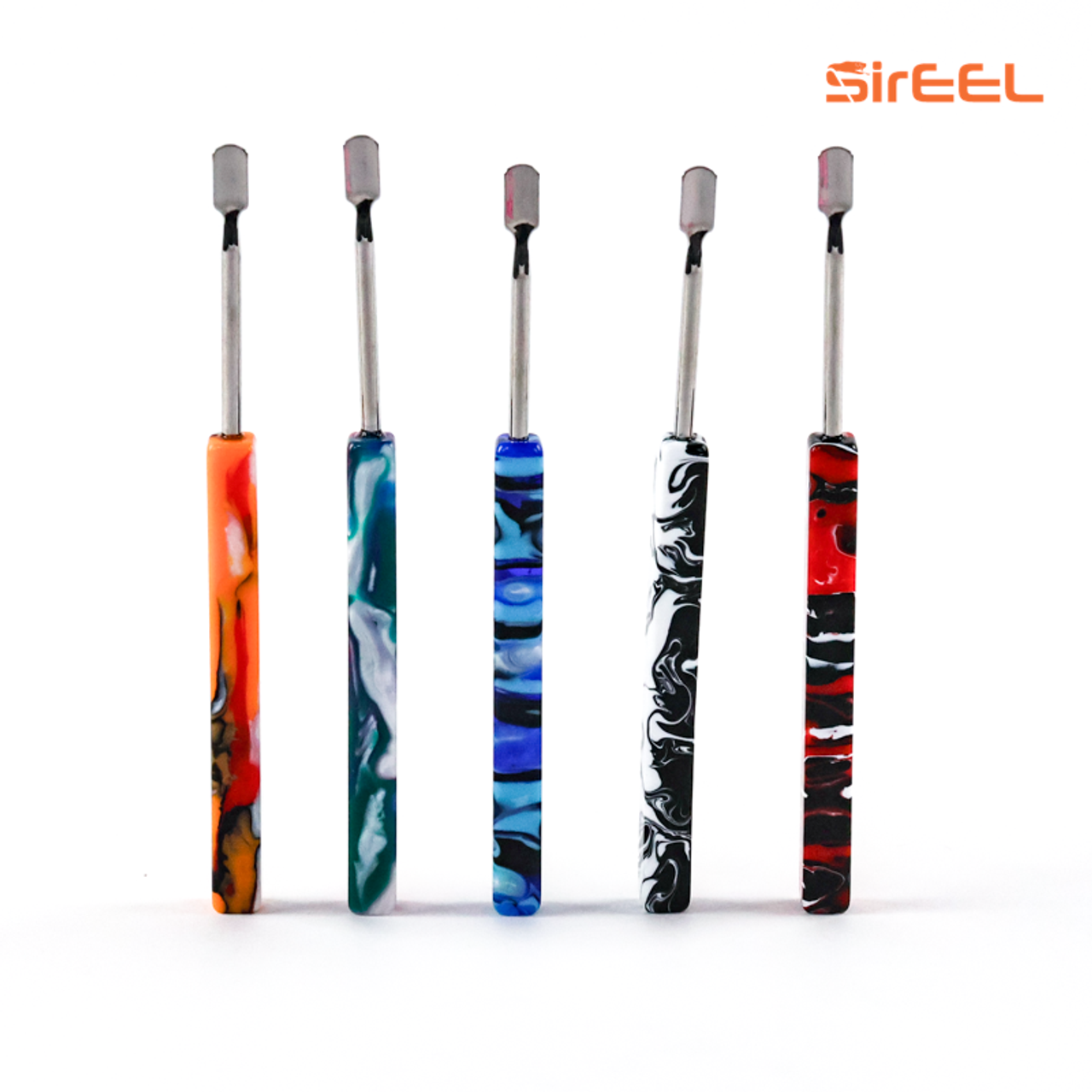 Photograph of product: 6" SirEEL ResinHaze Dab Tool w/ Stainless Steel Tip