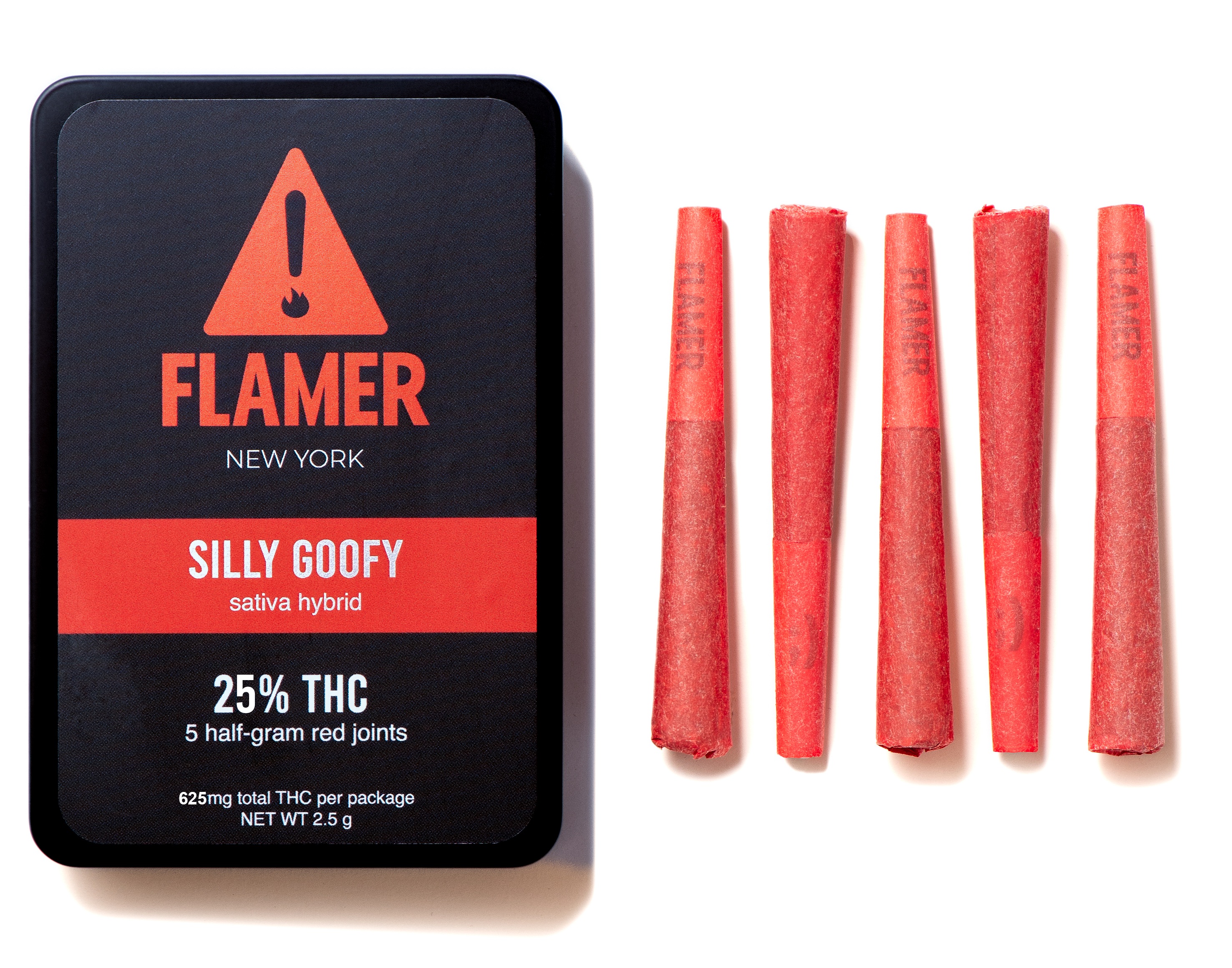 Photograph of Product: Flamer | Silly Goofy 5pk Prerolls - 2.5g