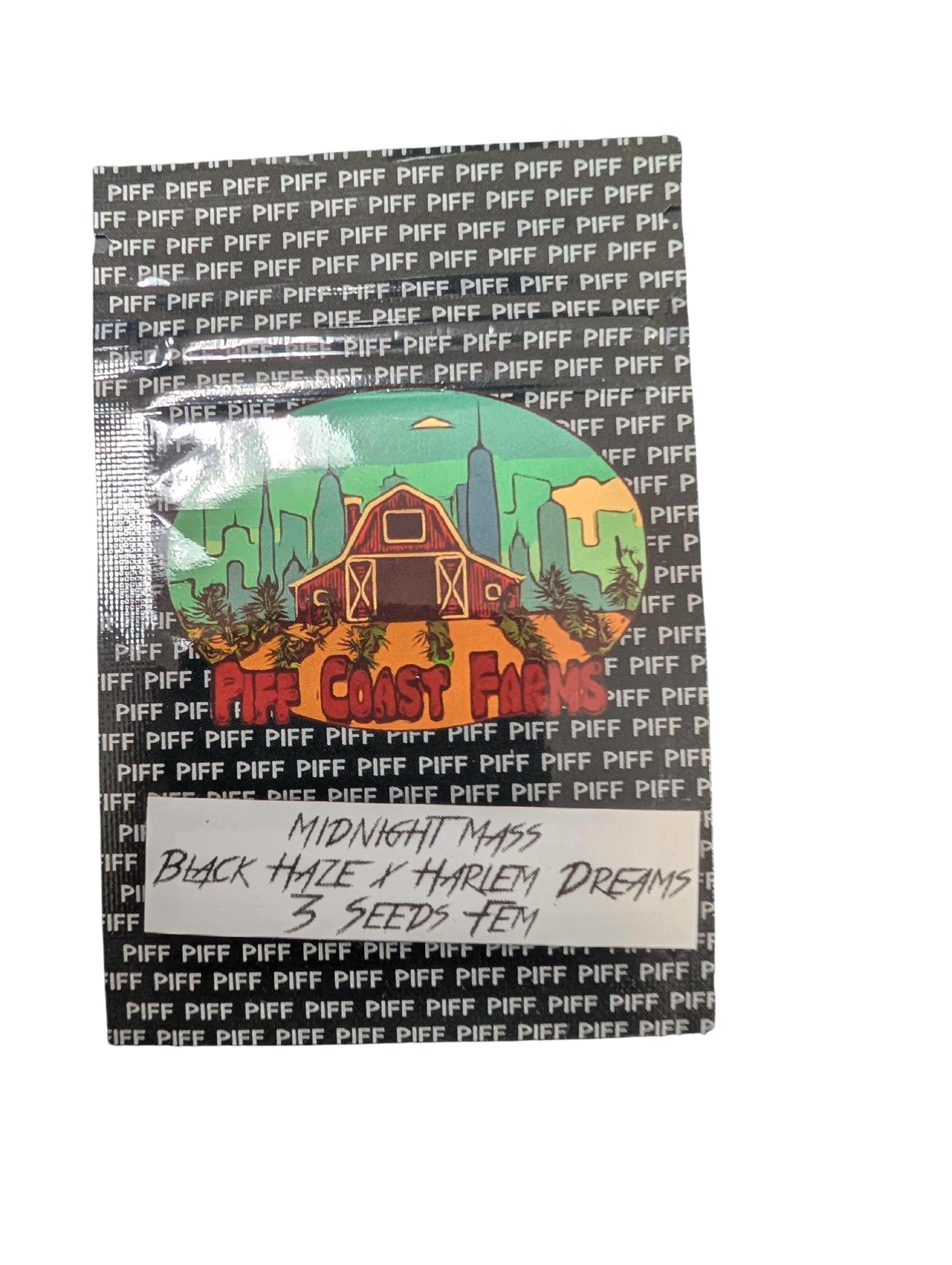 Photograph of product: Piff Coast | Midnight Mass | Femenized Seeds | 3pk