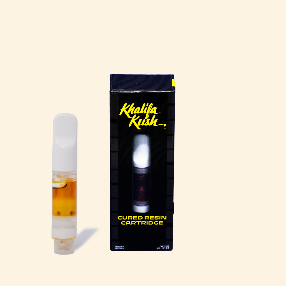 Photograph of product: Khalifa Kush Cured Resin Cartridge