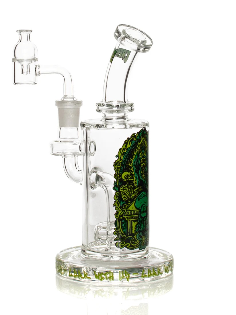 Photograph of product: GEAR Premium x Creature 7.5" Sacrifice Concentrate Rig w/ Bubble Cap -  Clear