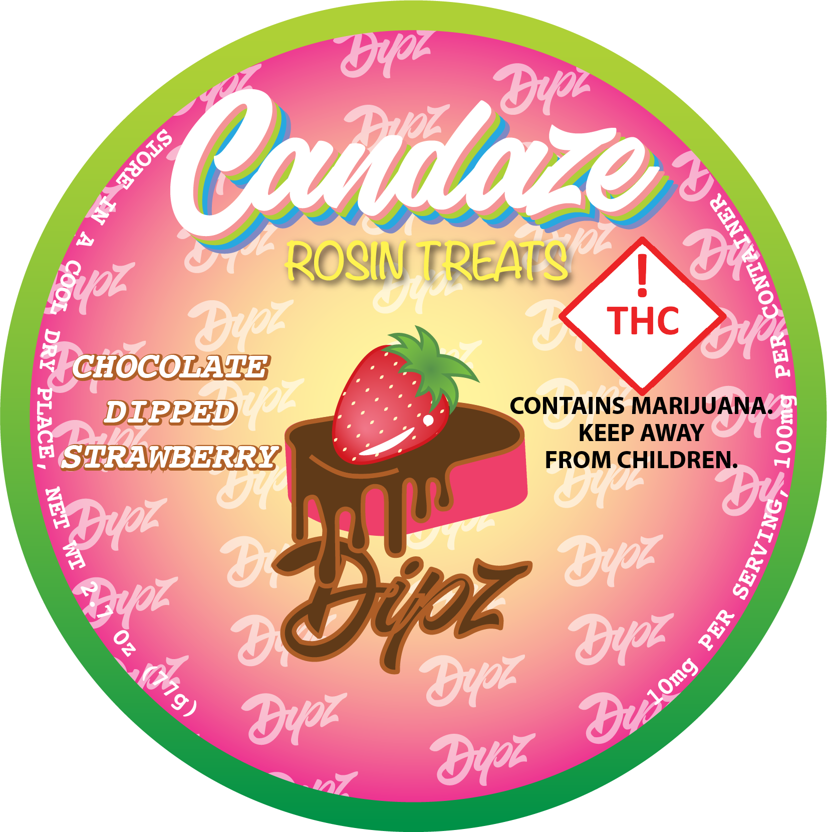 Photograph of product: Candaze - Dipz - - Chocolate Strawberry (I/H)