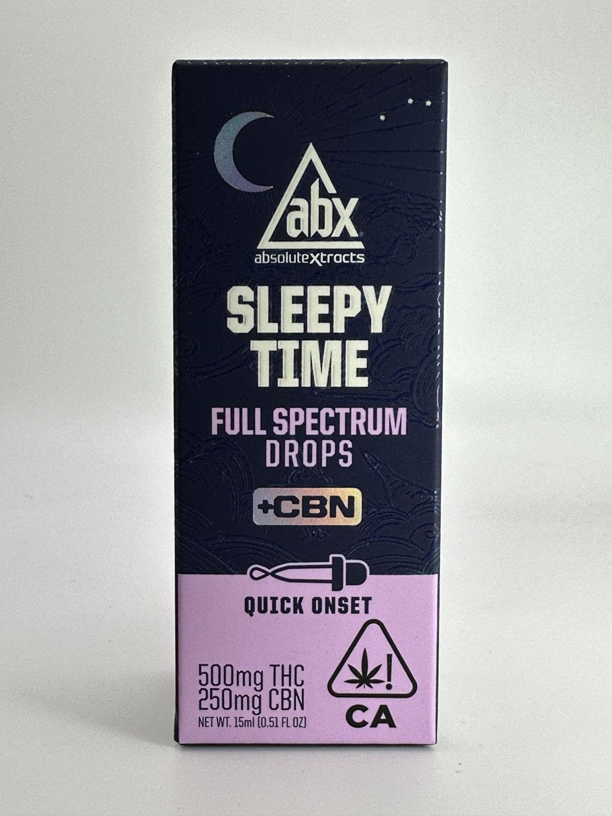 Photograph of product: ABX Sleepy Time Solventless TH-oui+CBN Tincture 15ml