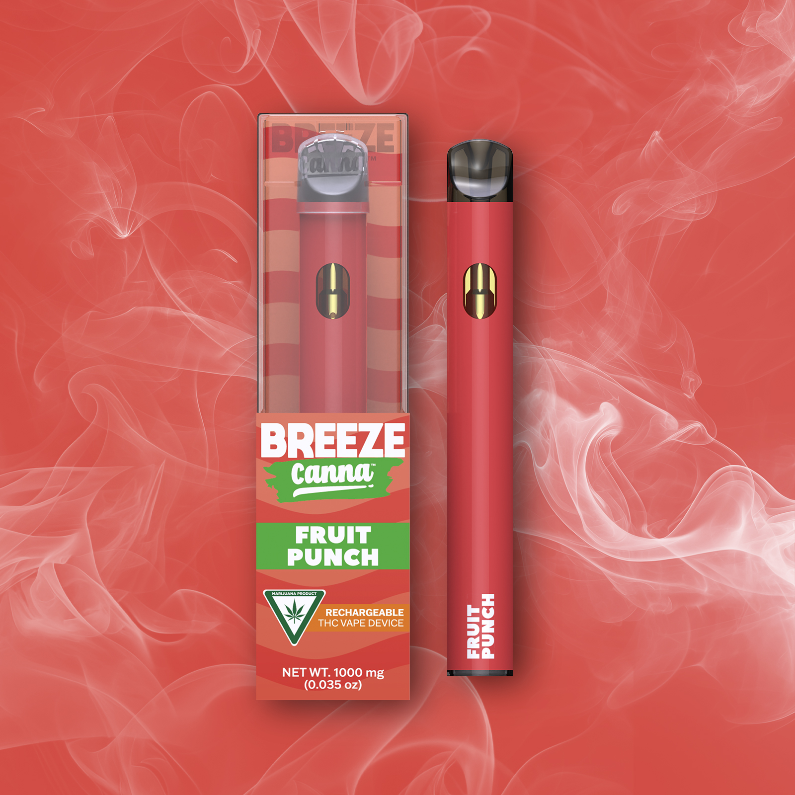 Photograph of product: Fruit Punch - Classic 1g PLUS Vape Device  BREEZE Canna