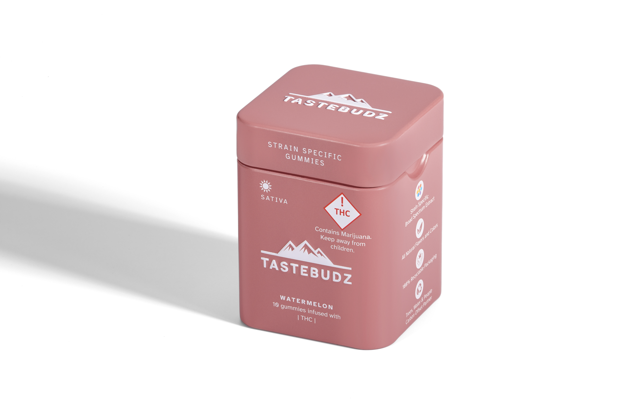 Photograph of product: TasteBudz Rosin Gummies Watermelon Blast (S) 100mg