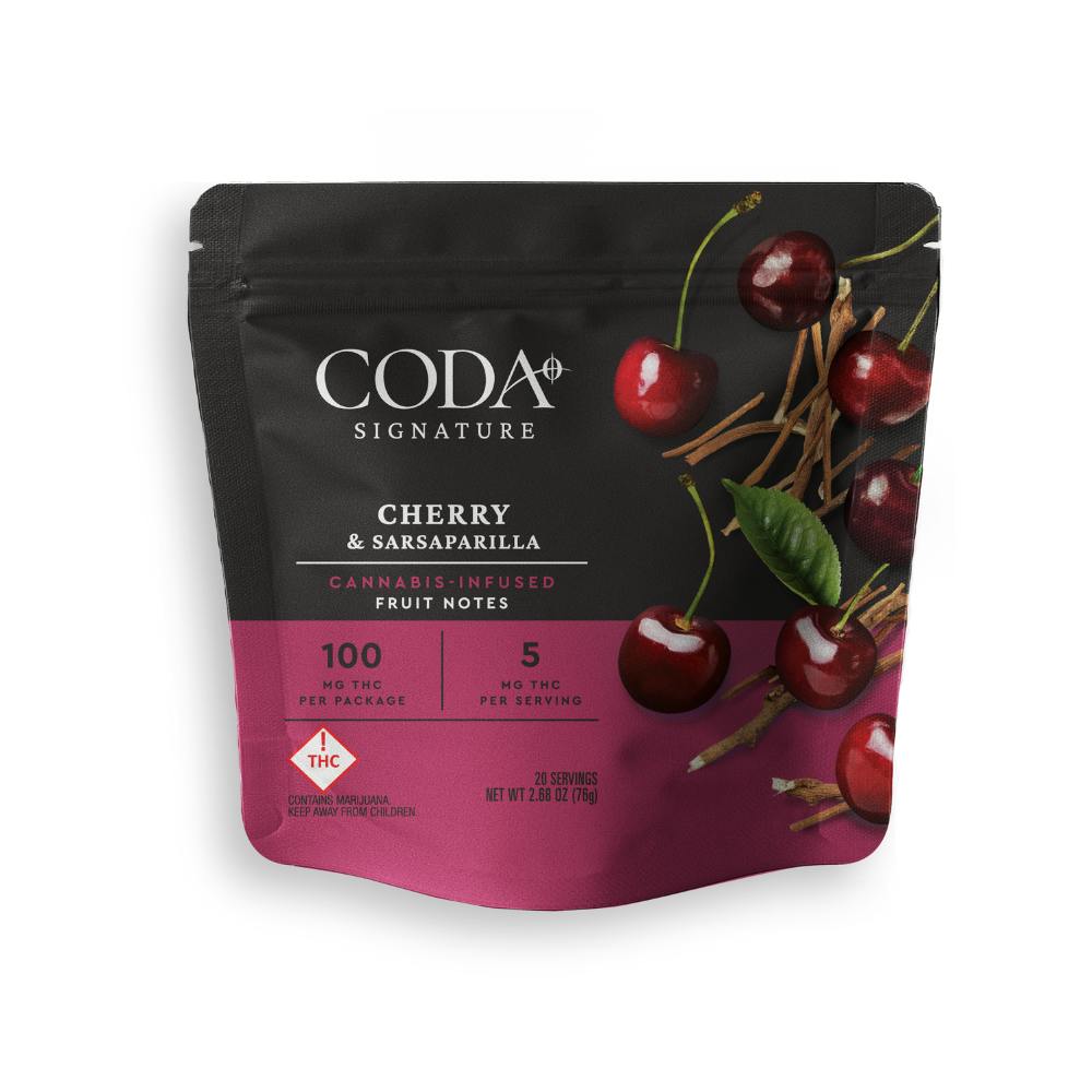 Photograph of product: Cherry & Sarsaparilla Gummies 100mg