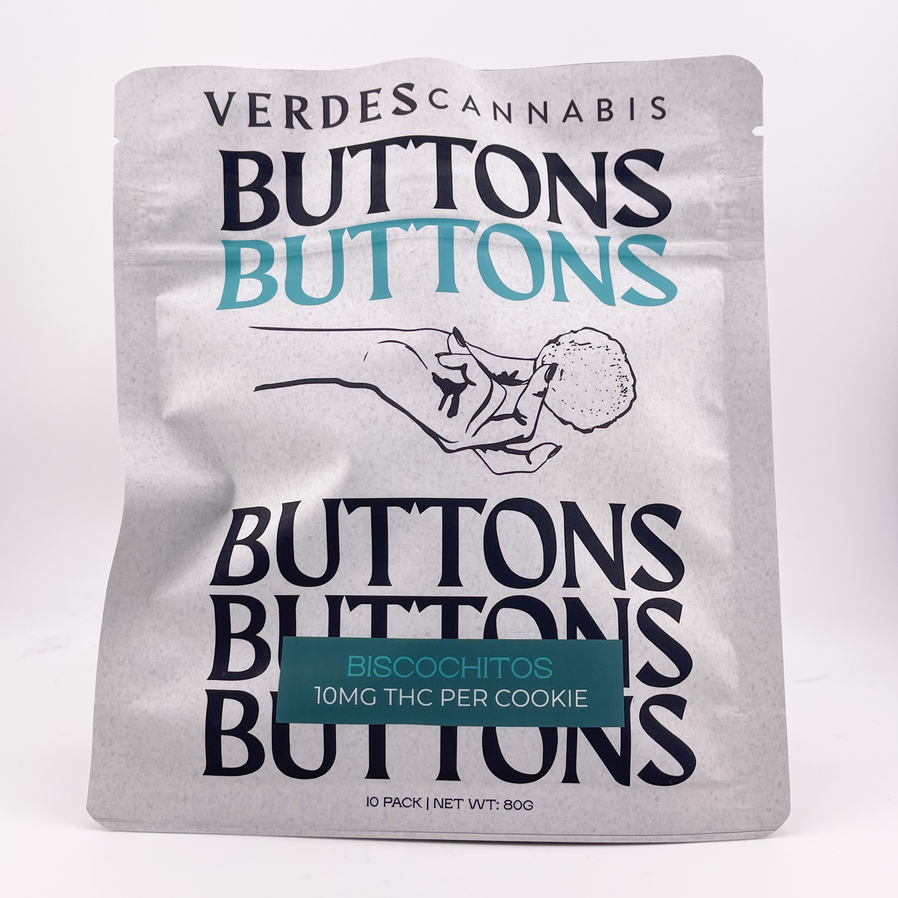 Photograph of product: Buttons Relaxing Biscochito 10mg 10pk
