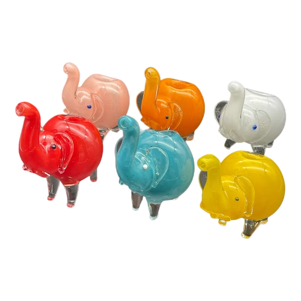 Photograph of product: Animal Glass Pipe Mini - Elephant