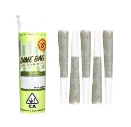 Photograph of product: Dime Bag - Maui Haze Preroll 5 Pack - 2.5g