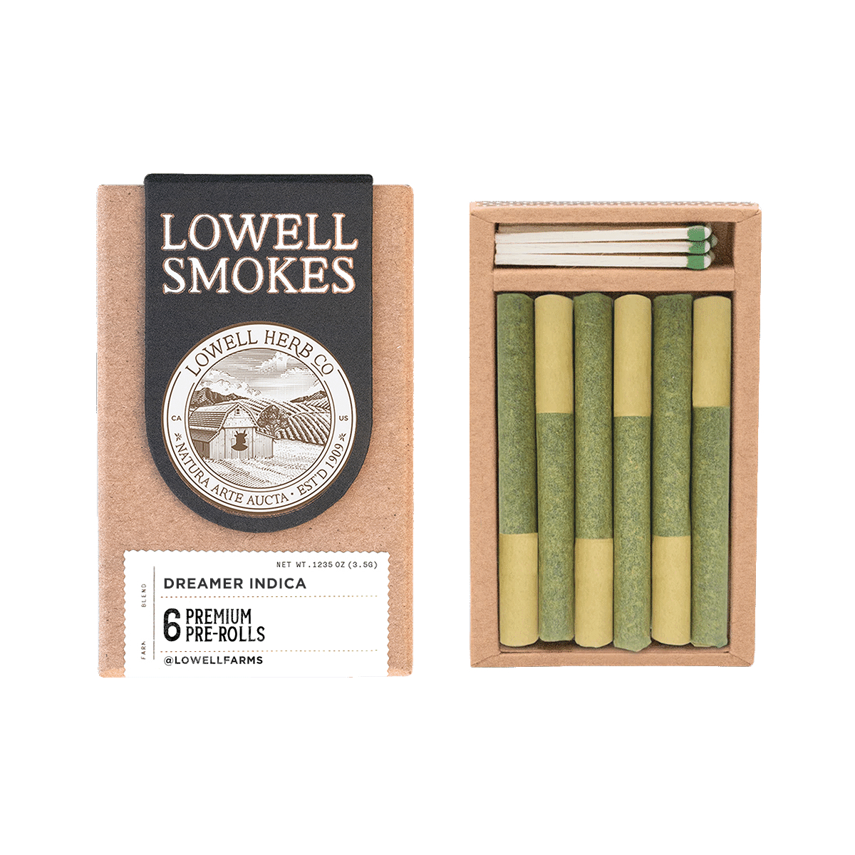 Photograph of product: LOWELL Joint 3.5g: The Dreamers Oui'd Blend 6pk