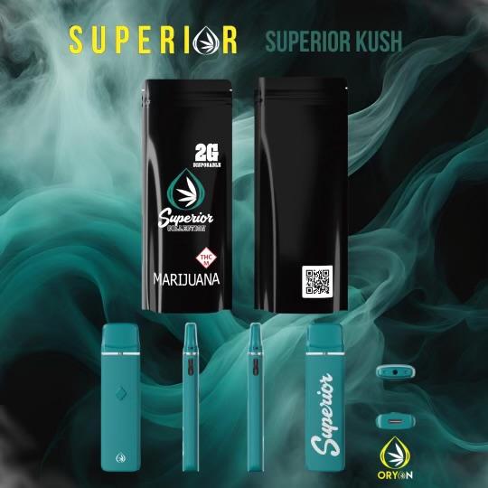 Photograph of product: Superior Kush  | 2g | AIO Disposable