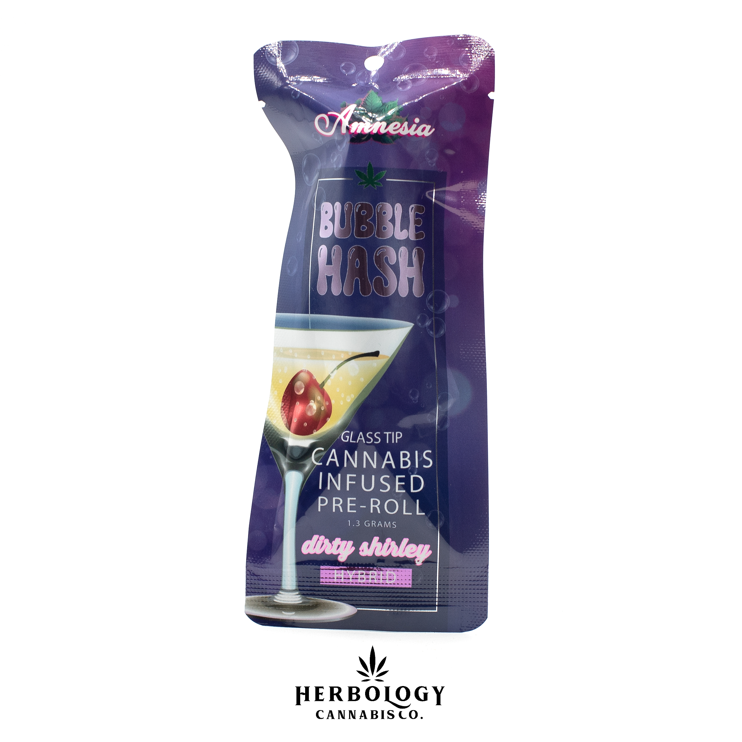 Photograph of product: Amnesia | Bubble au chocolat Infused Pre-Roll | Dirty Shirley | 1.3g