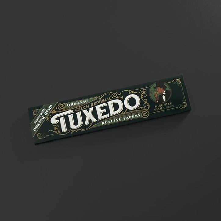 Photograph of product: Tuxedo Rolling Papers 33pk- King Slim Organic (Green)