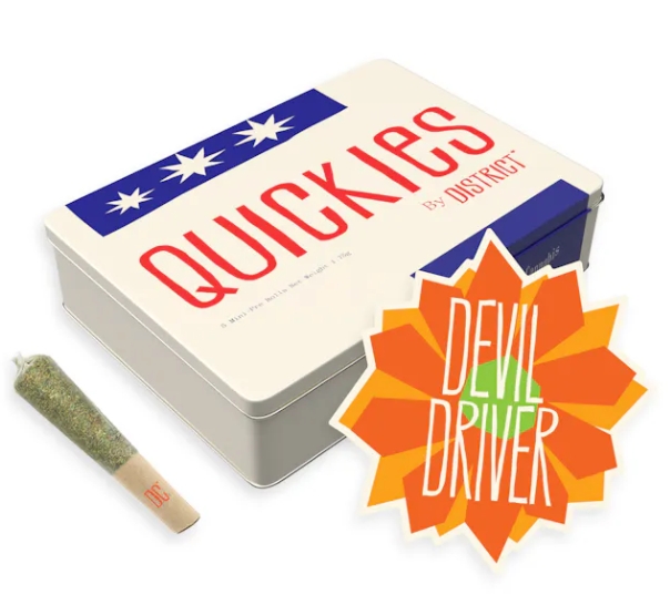 Photograph of product: Devil Driver Pre-Roll | 5 x 0.35g