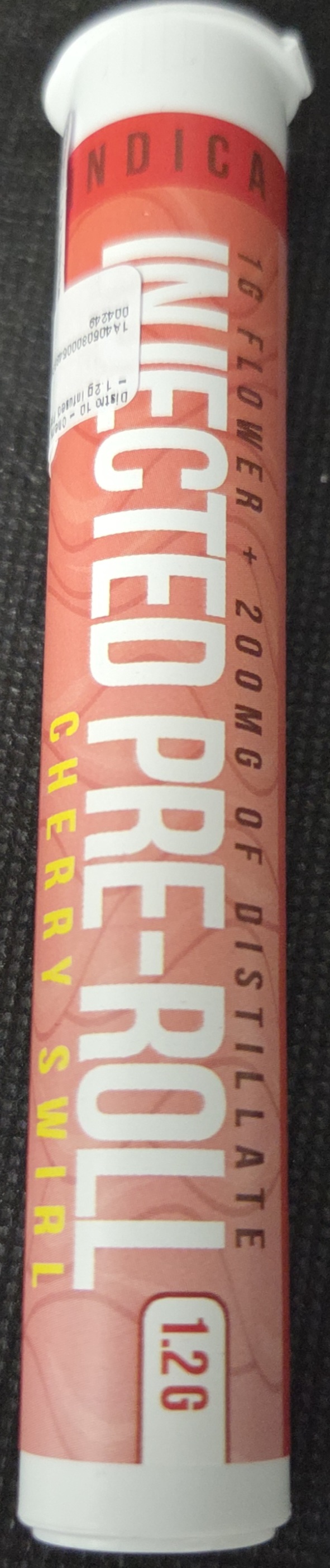 Photograph of product: Distro 10 - Cherry Swirl - Infused Preroll