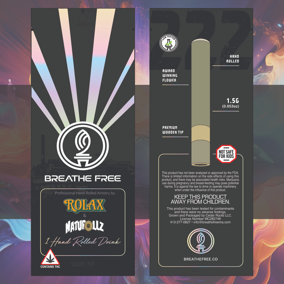 Photograph of product: Hand Rollz by ROLAX | Lemon Cherry Pie | 1.5g