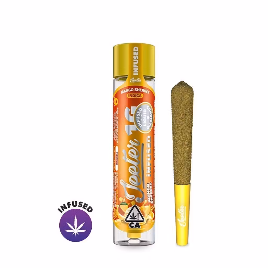 Photograph of instaPanelPhoto: Jeeter 1g Infused Mango Sherbet