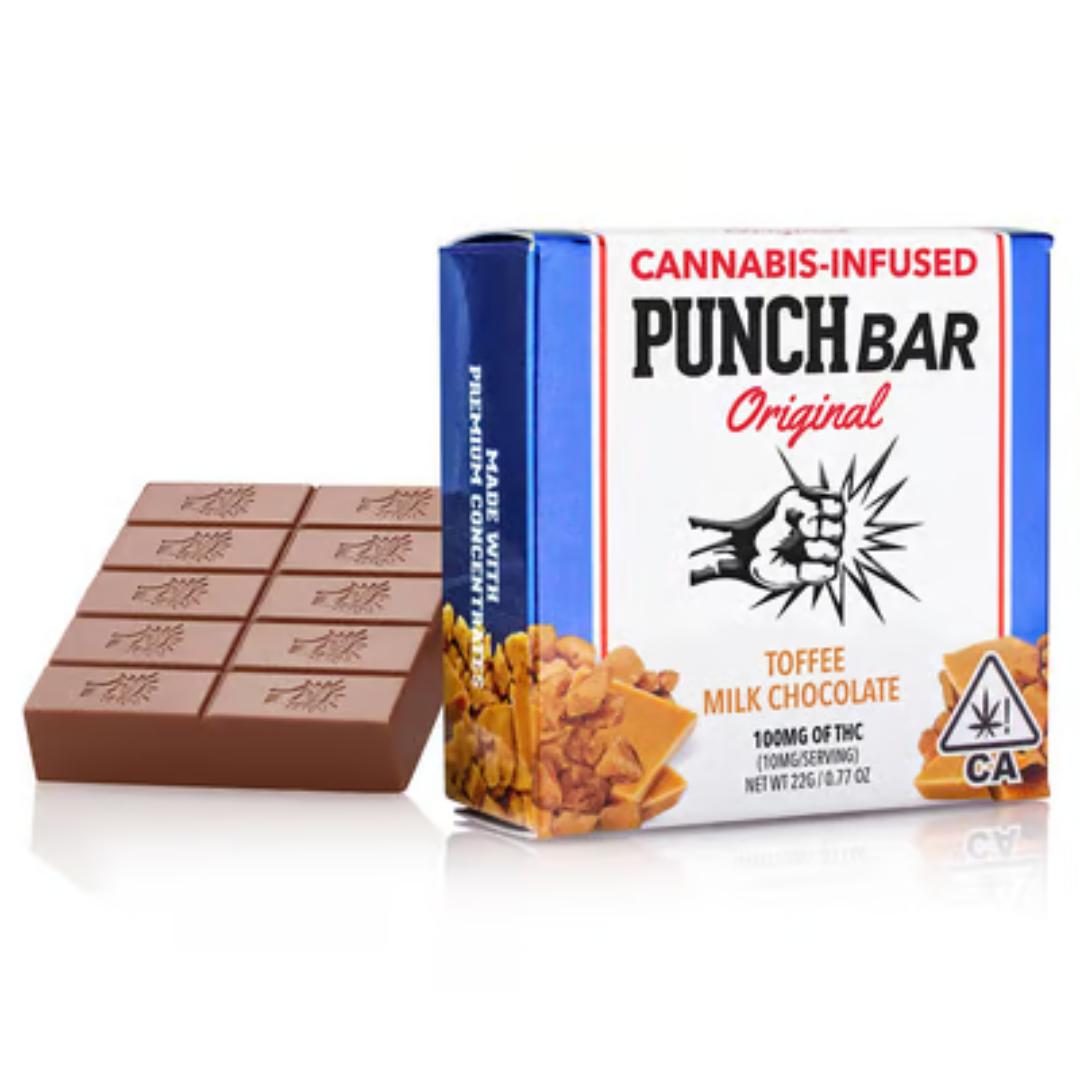 Photograph of product: Milk Chocolate Toffee PunchBar 100mg