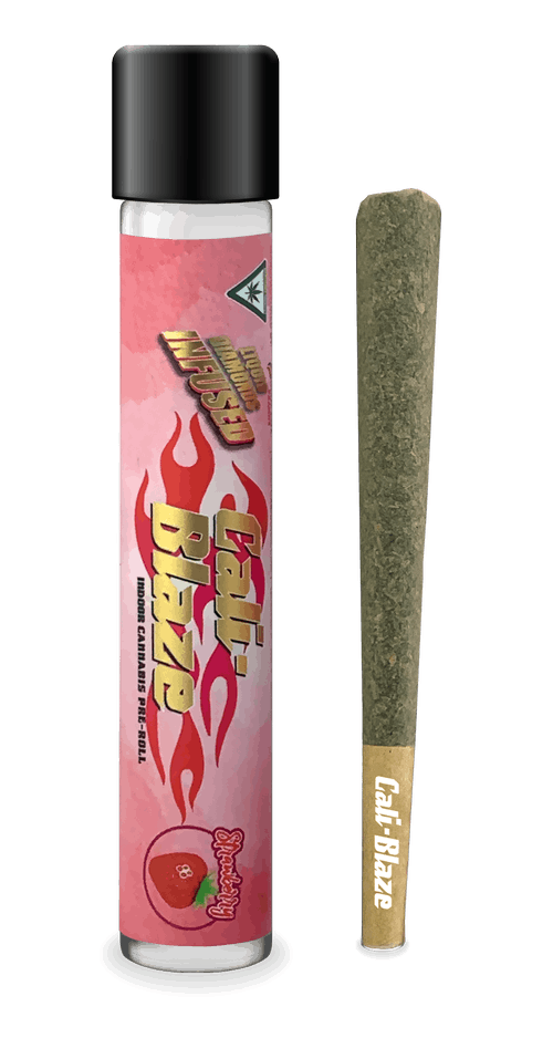 Photograph of product: Cali Blaze Single Infused PreRoll - Strawberry Lemonade