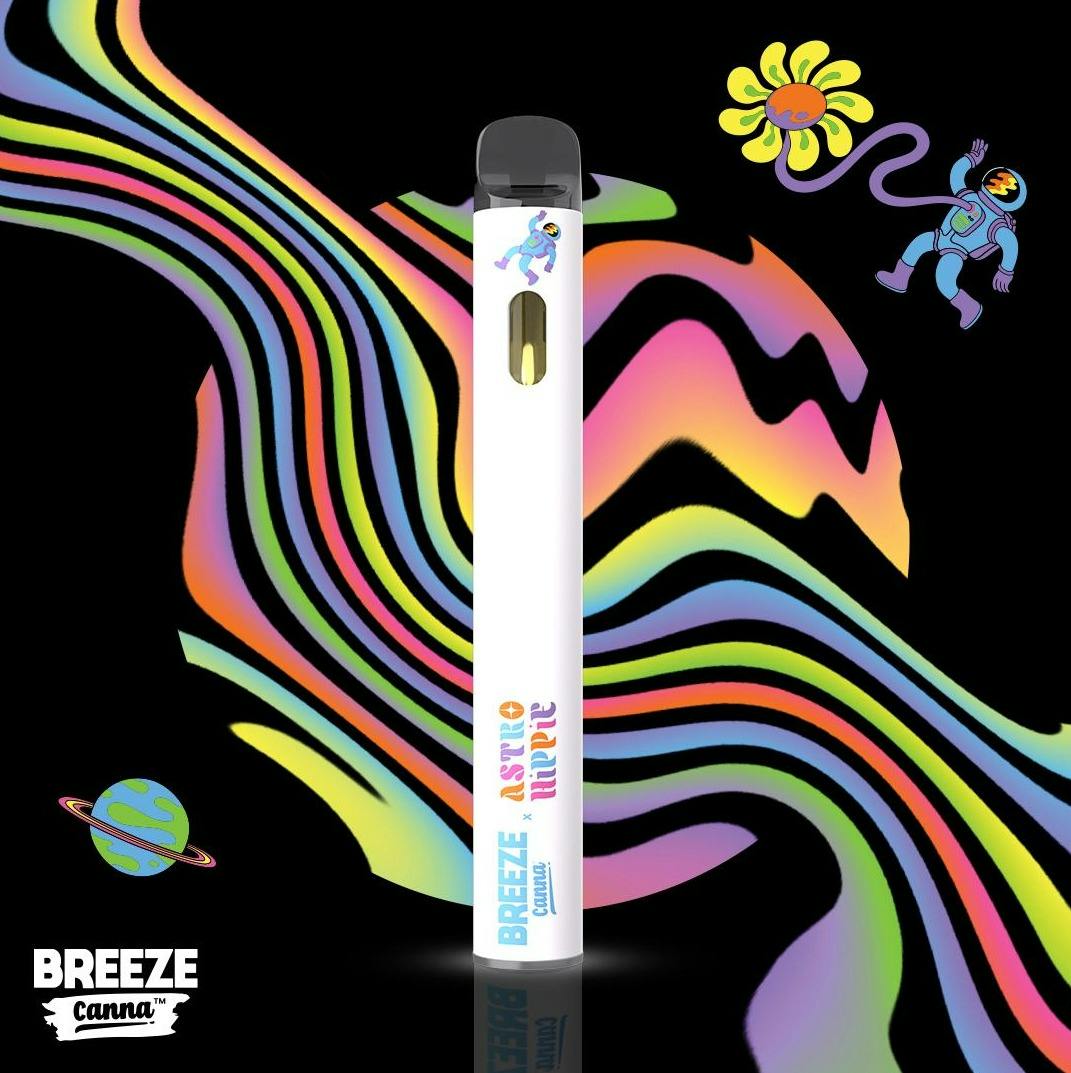 Photograph of product: Breeze Canna x Astro Hippie Tropical Rainbow Beltz 1g Disposable Vape