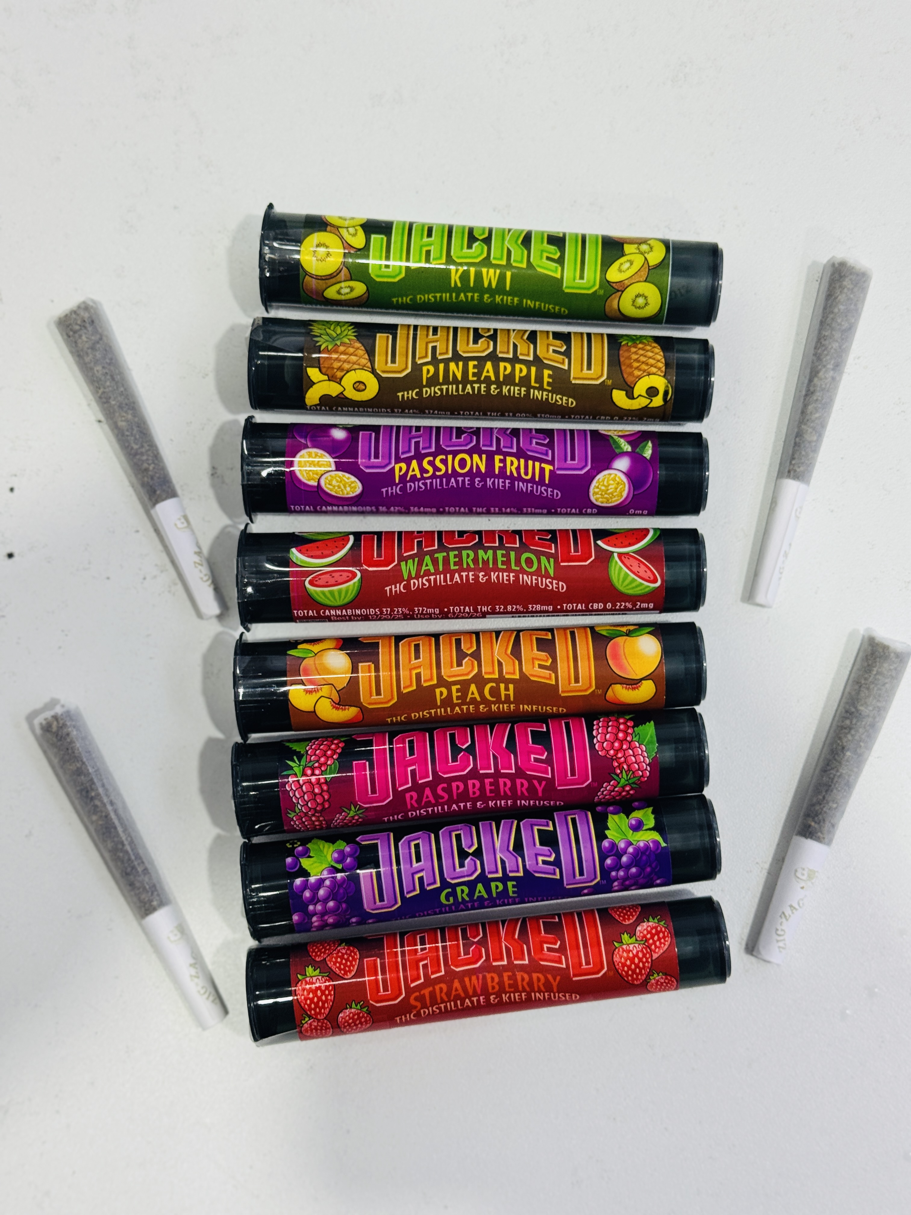 Photograph of product: Jacked | Watermelon | Infused Pre-Roll | 0.8g