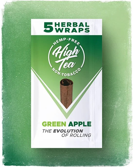 Photograph of product: High Tea All Natural Smoking Wraps - Green Apple