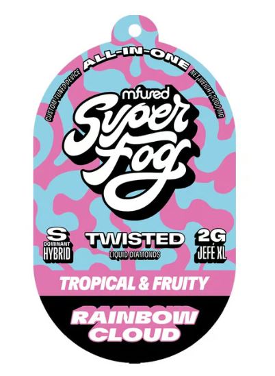 Photograph of product: Rainbow Cloud | Twisted Liquid Diamonds AIO